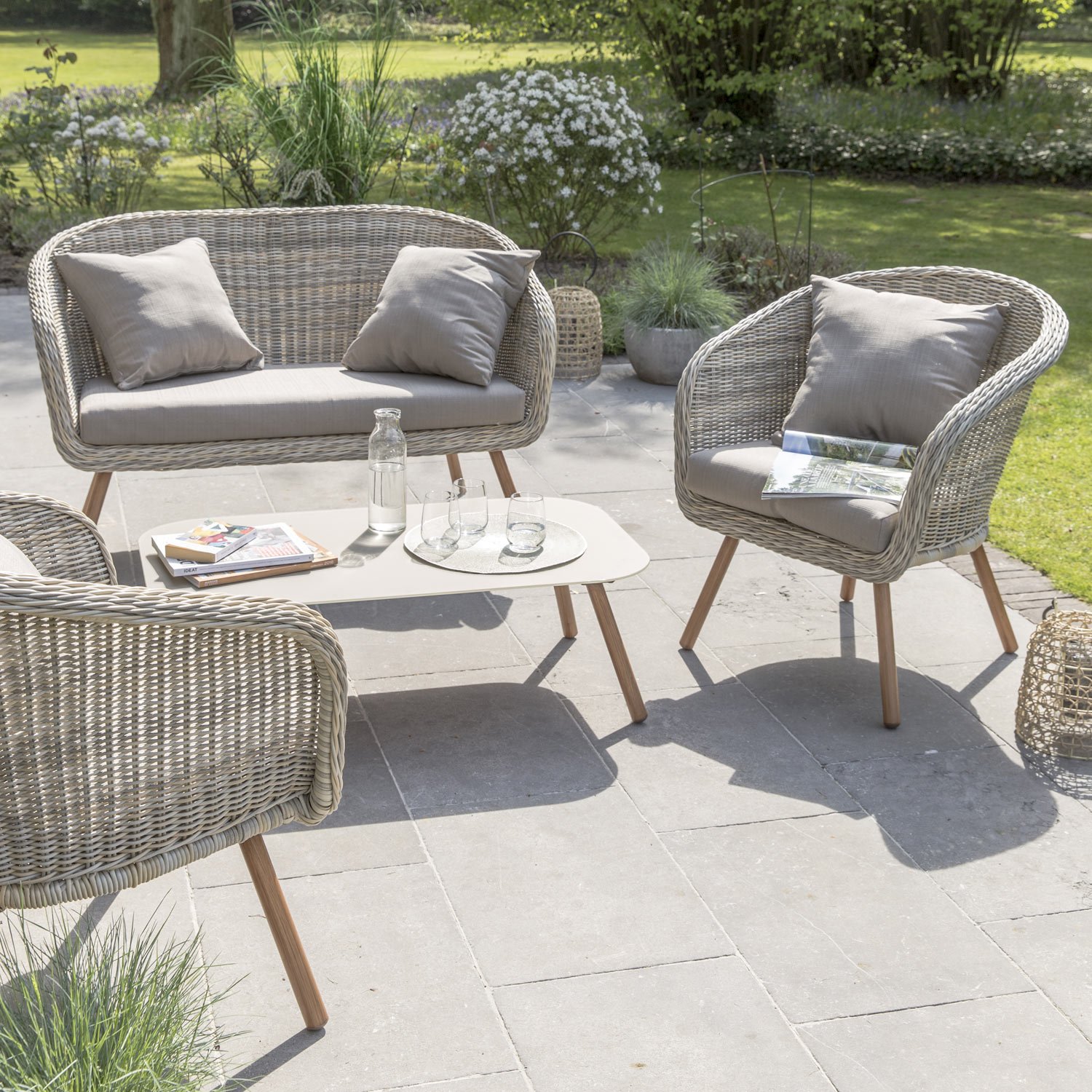 Salon bas jardin