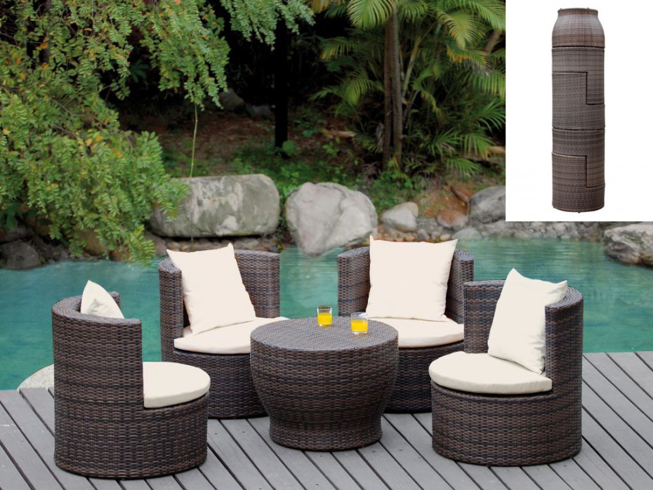 Salon de jardin promo resine