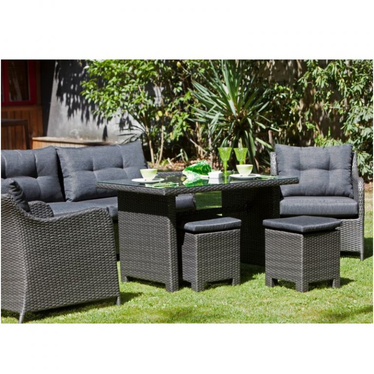 Salon detente jardin resine