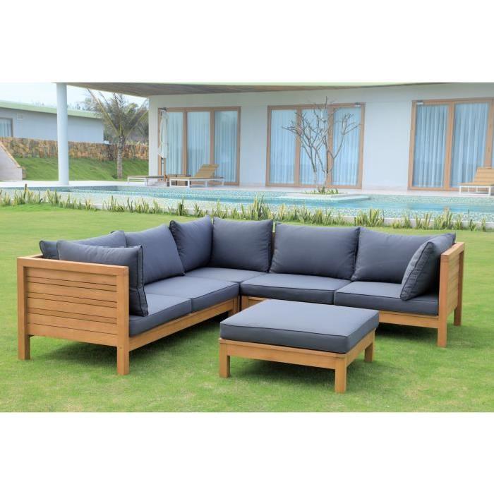 Salon de jardin bois balcon