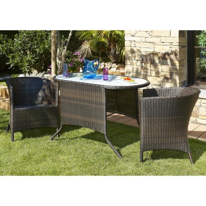 Salon de jardin 2 places resine