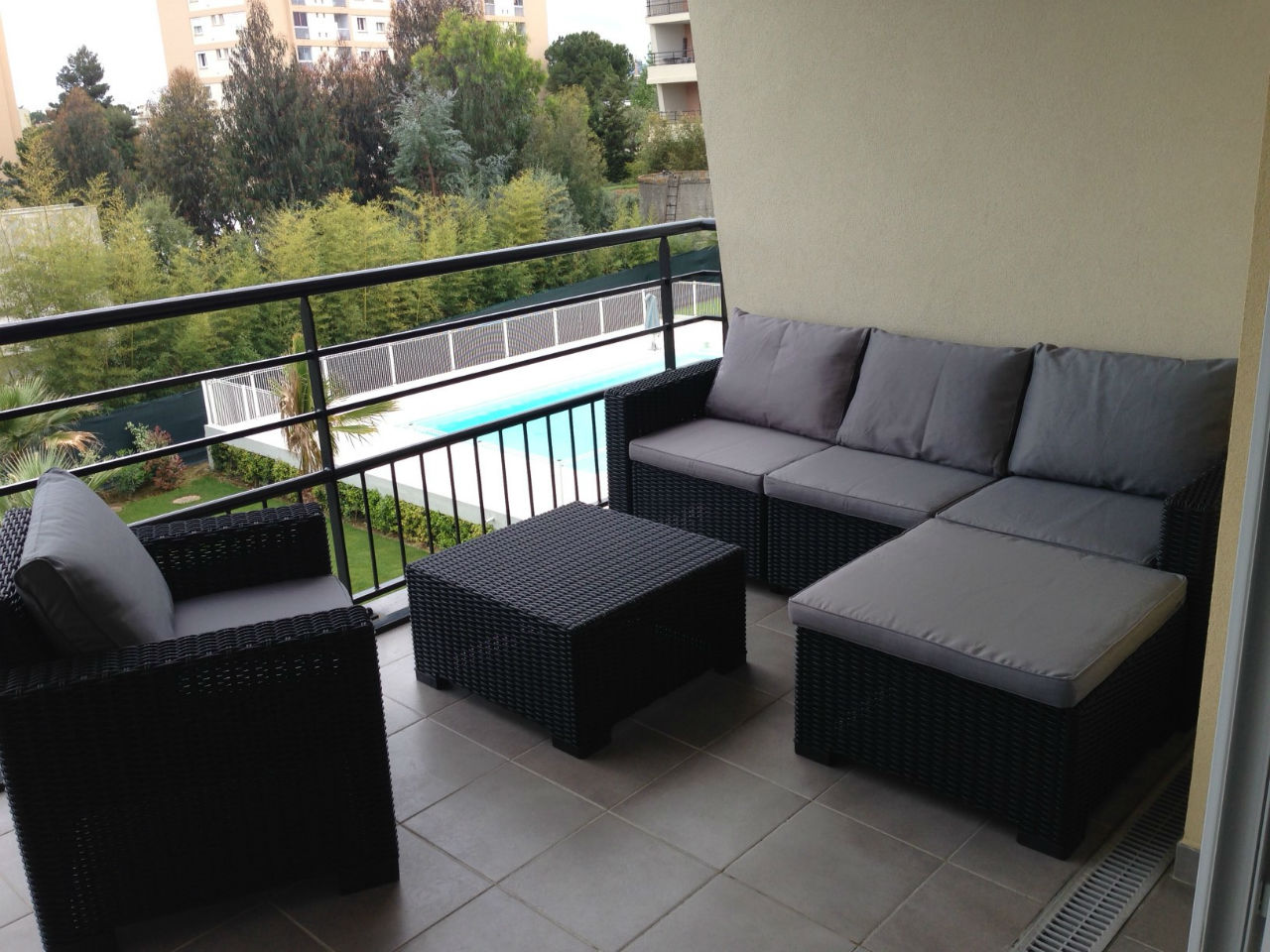 Terrasse salon de jardin