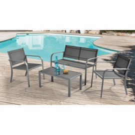 Salon de jardin bois centrakor