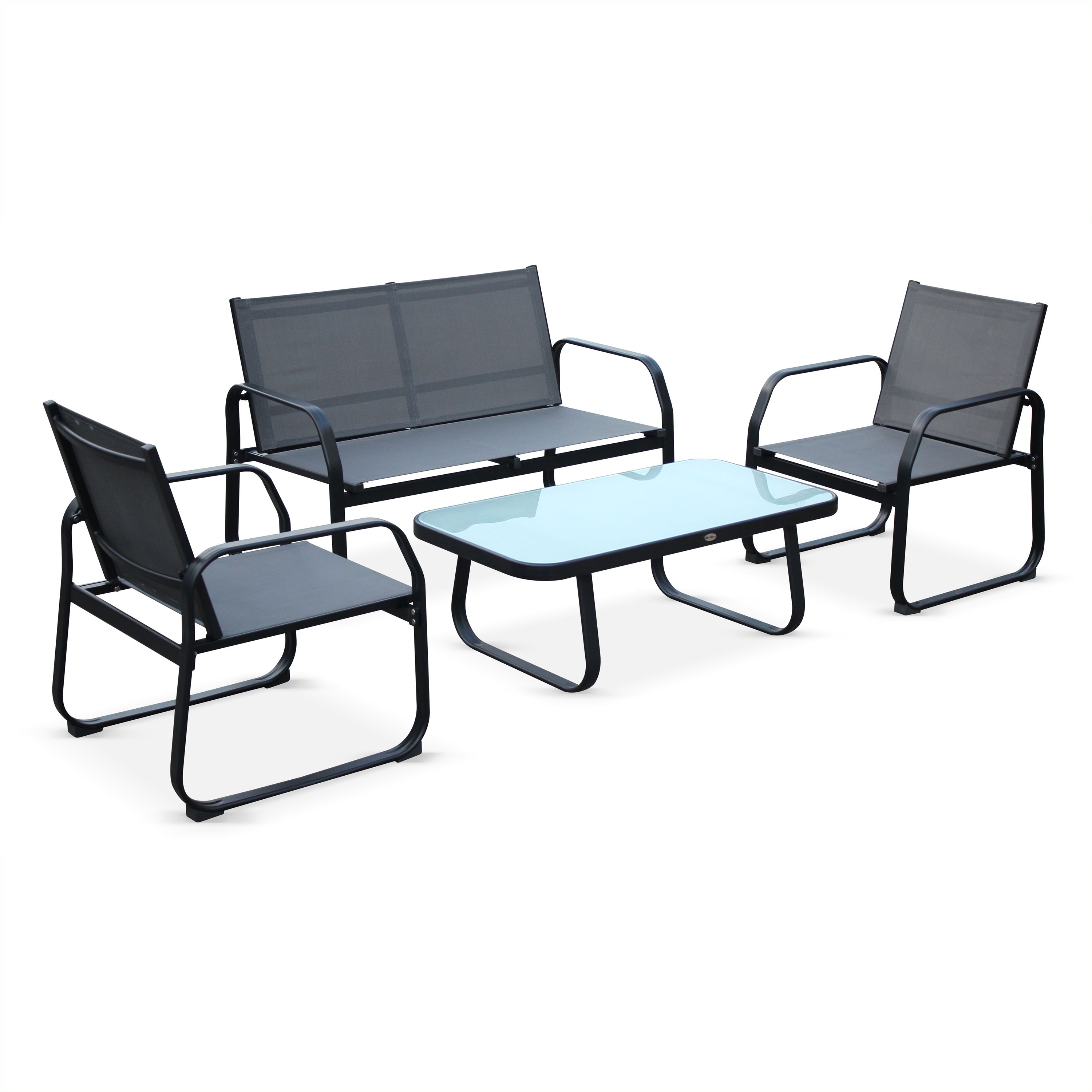 Salon de jardin en aluminium 4 places