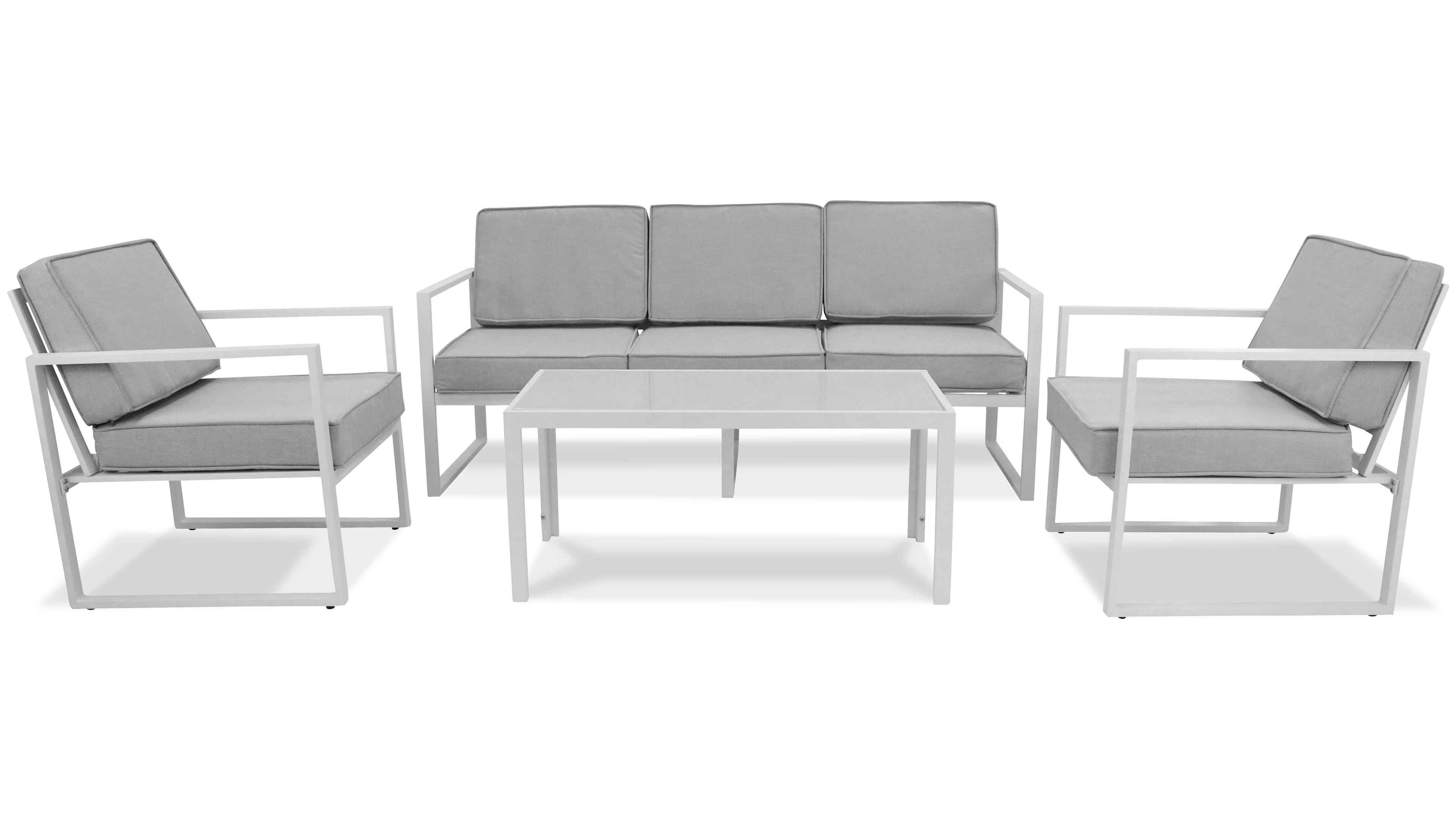 Salon de jardin bas en alu