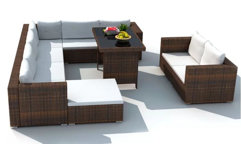 Salon de jardin 9 pieces