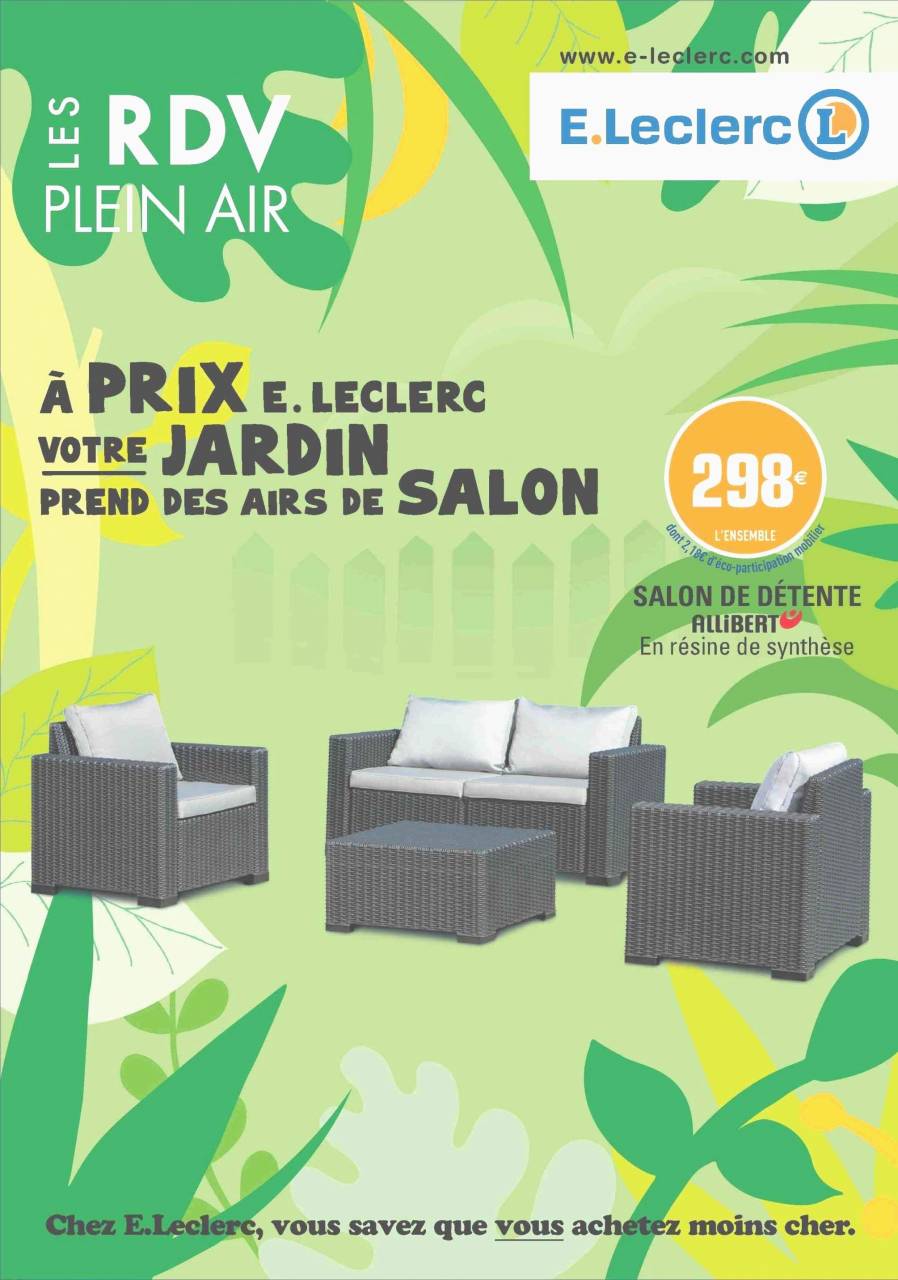 Salon de jardin à leclerc