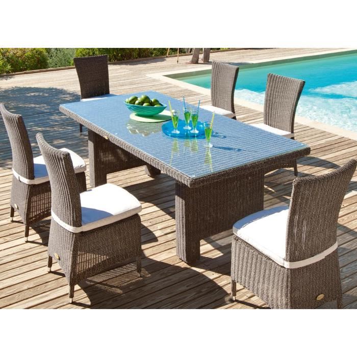 Salon de jardin en wicker