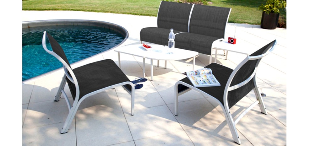 Salon de jardin en aluminium en solde