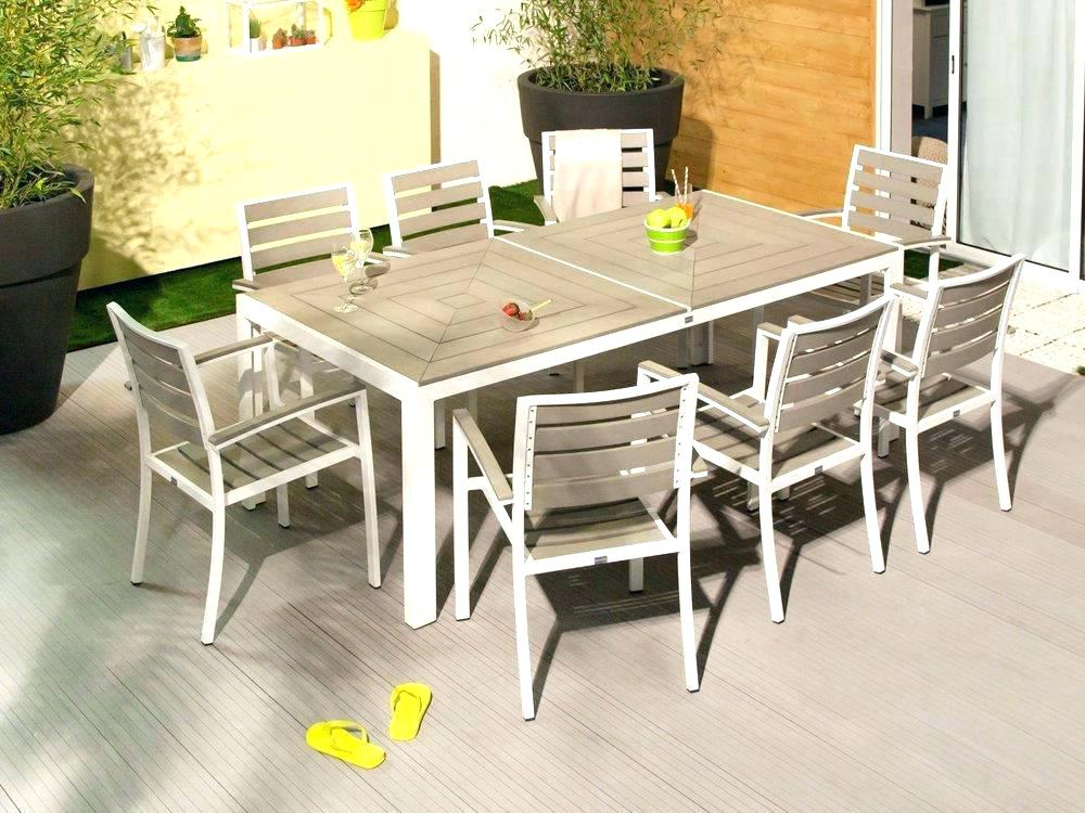 Salon de jardin en aluminium et bois composite