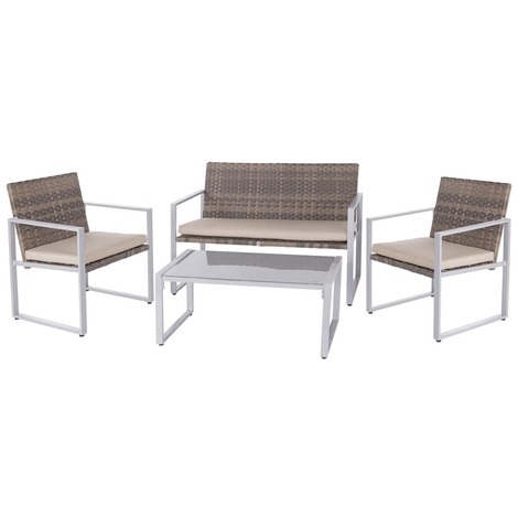 Salon de jardin bas 4 places