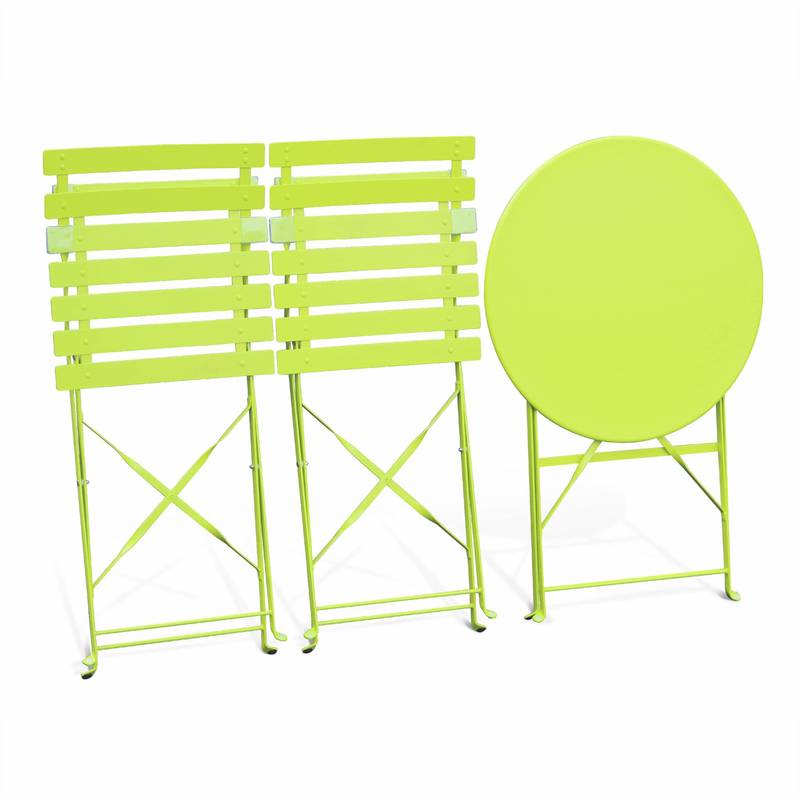 Salon de jardin vert anis