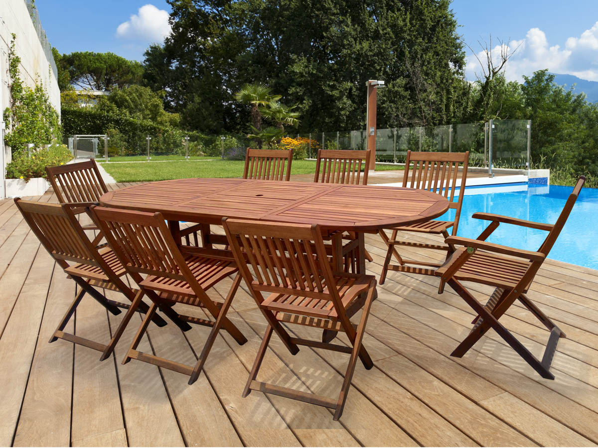 Lasure salon jardin bois exotique