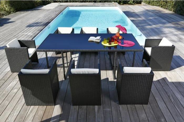 Salon de jardin bora bora cdiscount