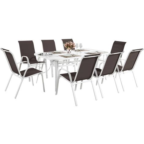 Habitat et jardin salon de jardin cordoba xl 180 - phoenix - noir