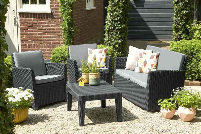 Salon de jardin corona allibert cappuccino