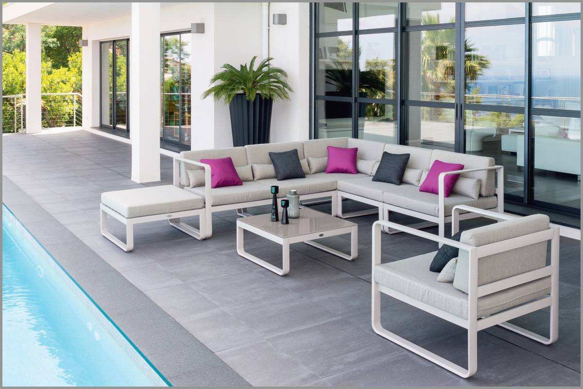Salon de jardin blooma bois