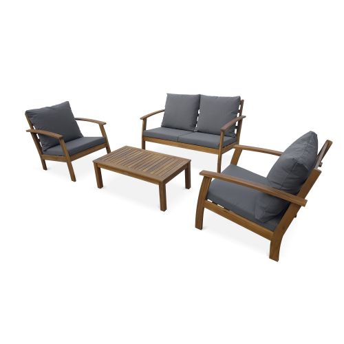 Fauteuil de salon de jardin en bois