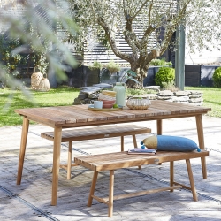 Salon de jardin bois promotion