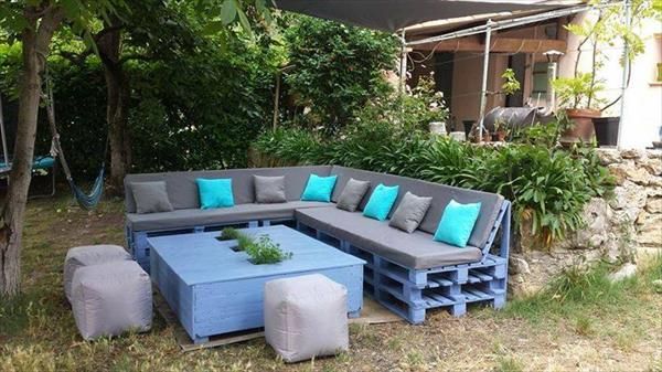 Salon de jardin en palette vente