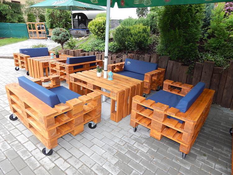 Fabrication salon de jardin en bois de palette