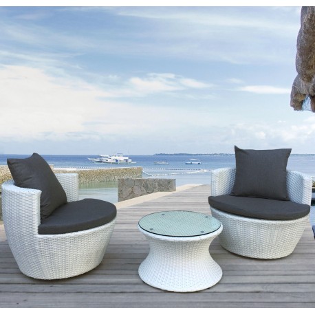 Salon de jardin resine 2 places