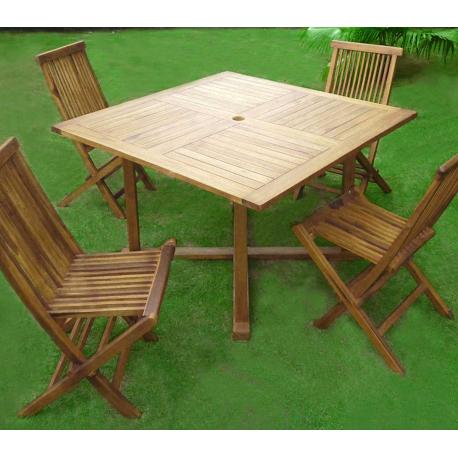 Salon de jardin en teck wood en stock