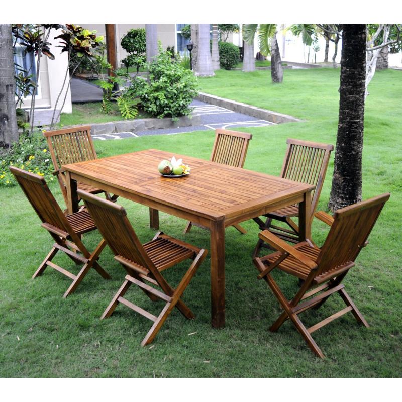 Salon de jardin en teck moins cher