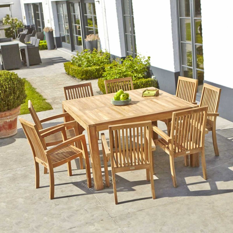 Salon de jardin en teck en promotion