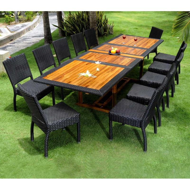 Table jardin teck