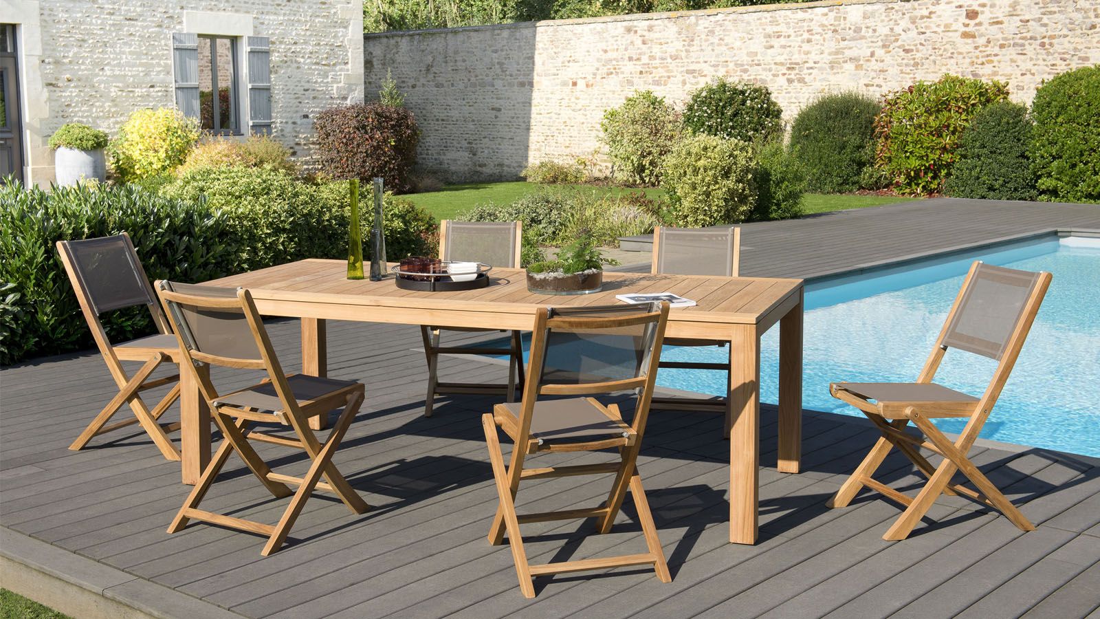 Salon de jardin textilene