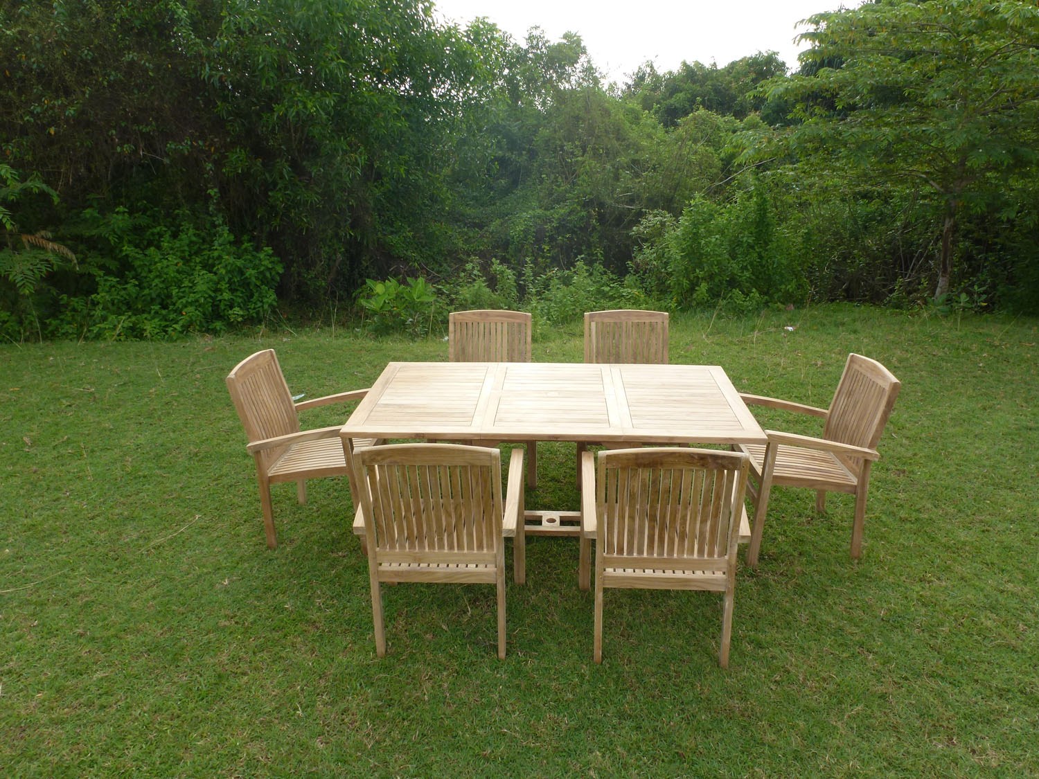 Lasure salon de jardin en teck