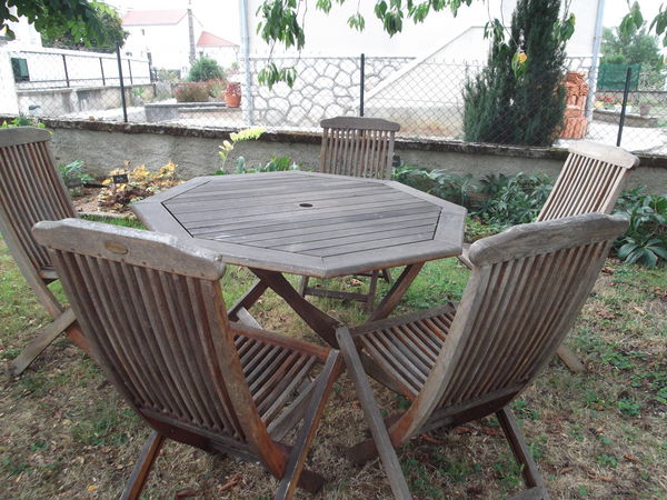 Salon de jardin teck ebay