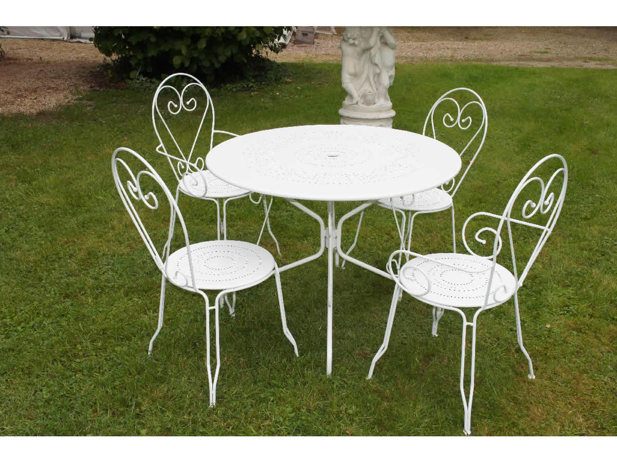 Salon de jardin en fer pas cher