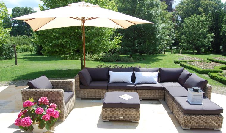 Salon de jardin rond 8 places