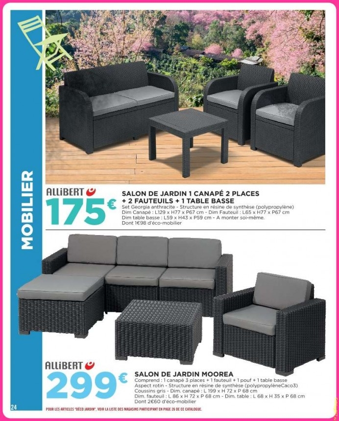 Salon de jardin allibert georgia