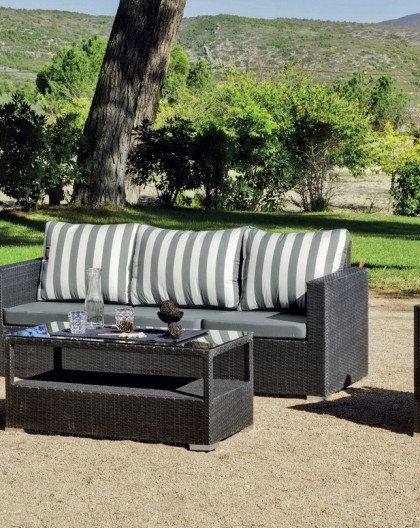 Salon de jardin gris anthracite