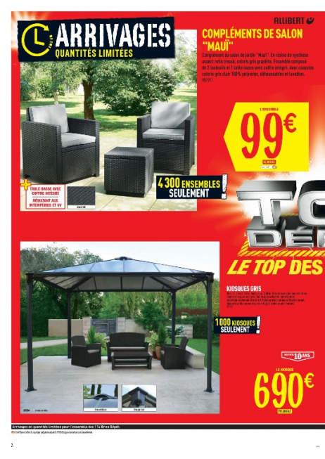 Salon de jardin brico depot artigues