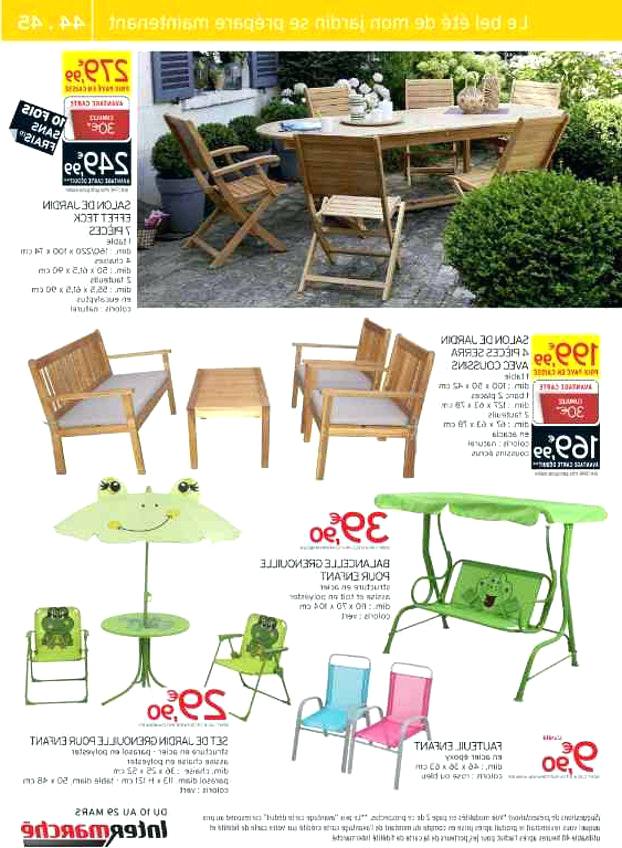 Salon de jardin intermarché 2015