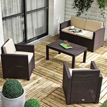 Salon de jardin resine la foir'fouille
