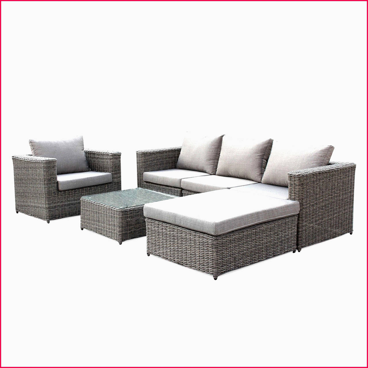 Salon de jardin aluminium manomano