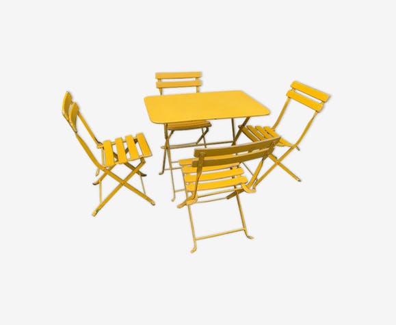 Salon de jardin metal vintage