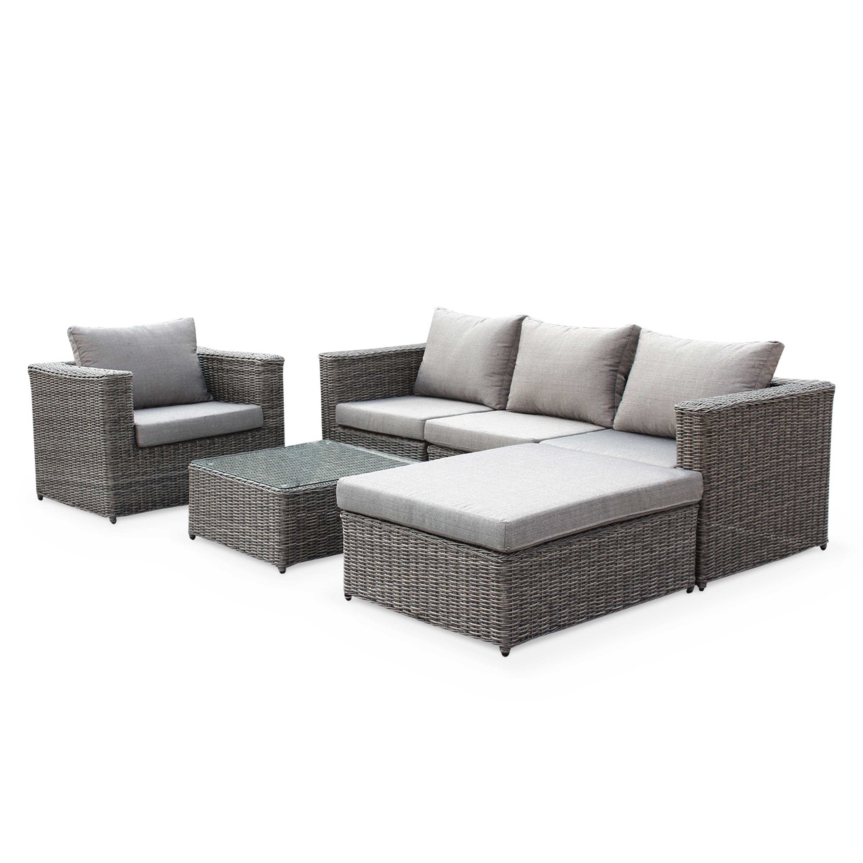 Salon de jardin 5 places pas cher