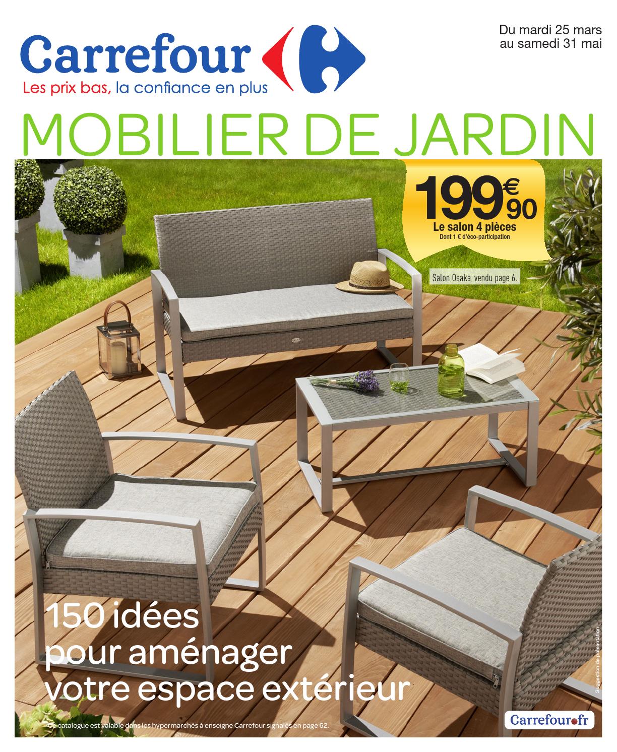 Salon de jardin en rotin carrefour