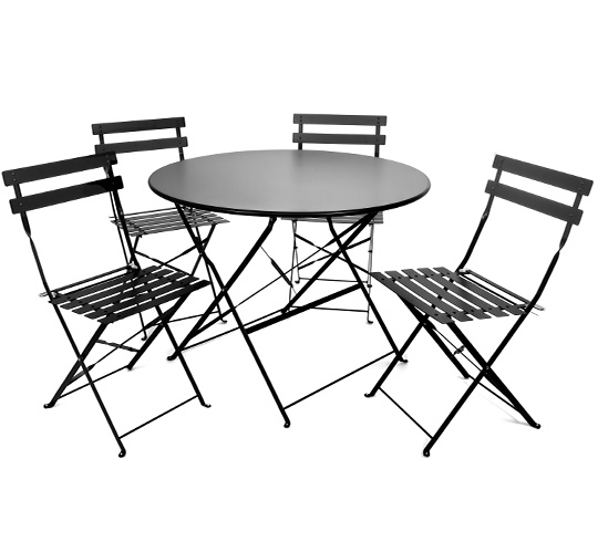 Salon de jardin pliant bistro