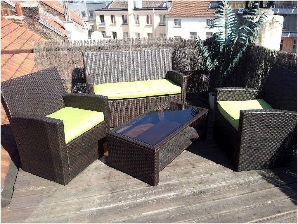 Salon de jardin carrefour en resine tressee