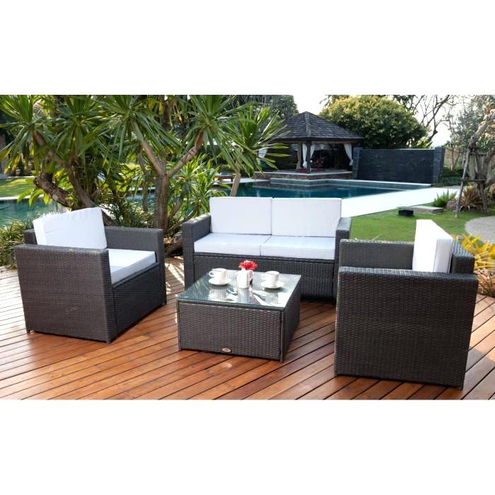 Salon de jardin en resine noir cdiscount