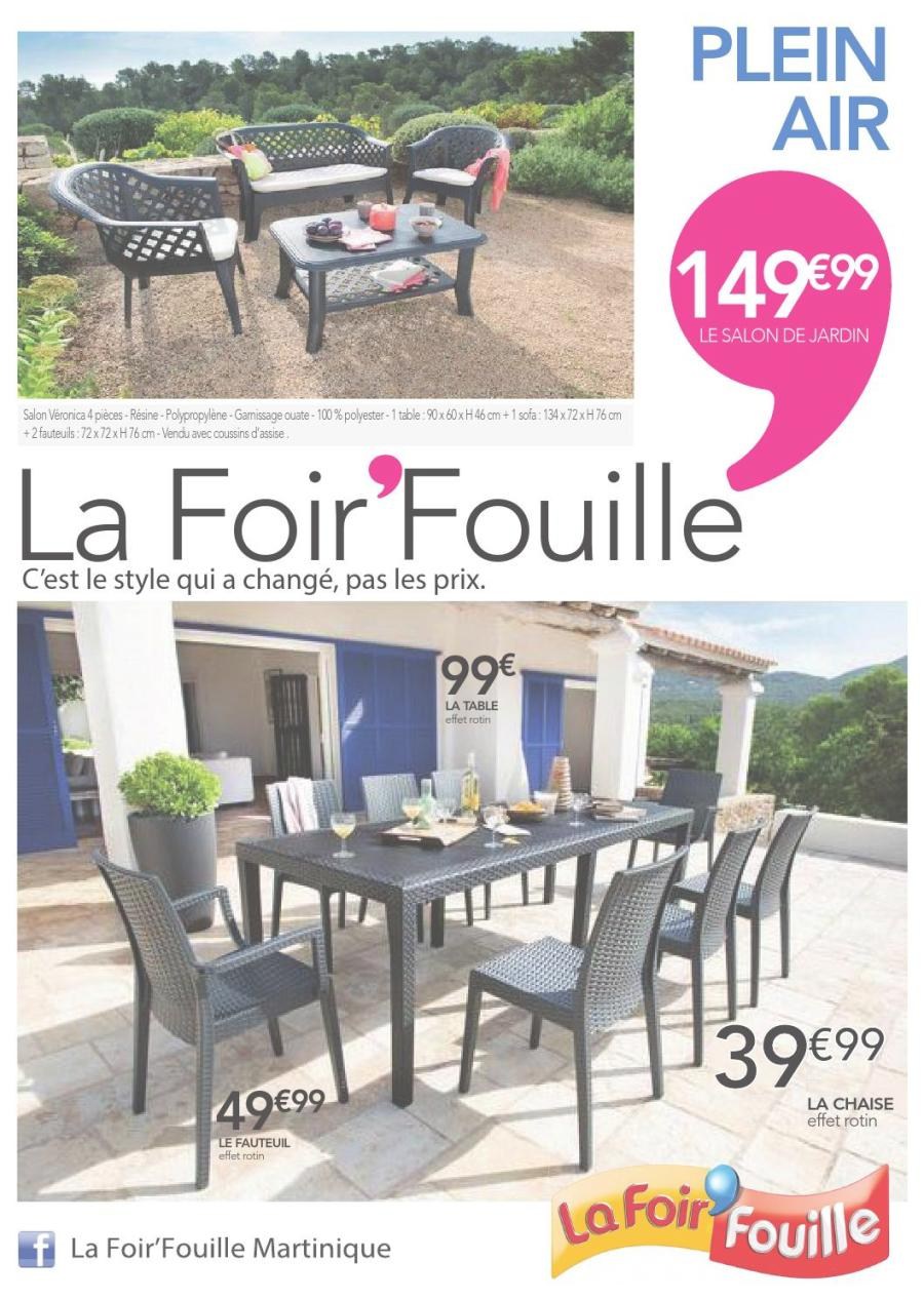 Salon de jardin pas cher foirfouille