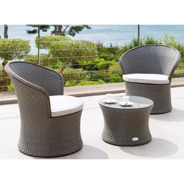 Salon de jardin resine 2 places pas cher