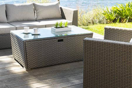 Salon de jardin tressee encastrable pas cher
